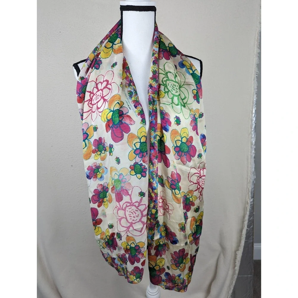 Floral Scarf Children's Cancer Center Child Designed Rectangle 64x14‎